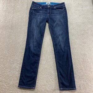 Paige Jimmy Jimmy Skinny Jeans Women 29 Dark Blue Stretch Denim Slim Fit